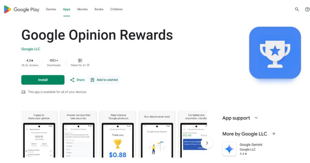 Google Opinion Rewards