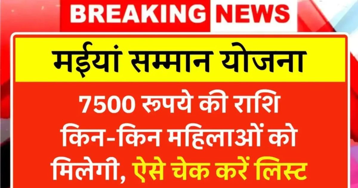 Maiya Samman Yojana Payment List District Wise
